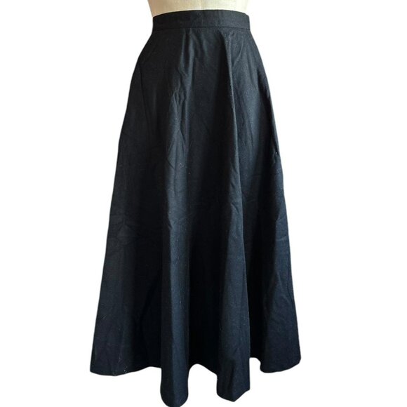 Panther Dresses & Skirts - Panther Vintage Black Wool Circle Skirt Size 6